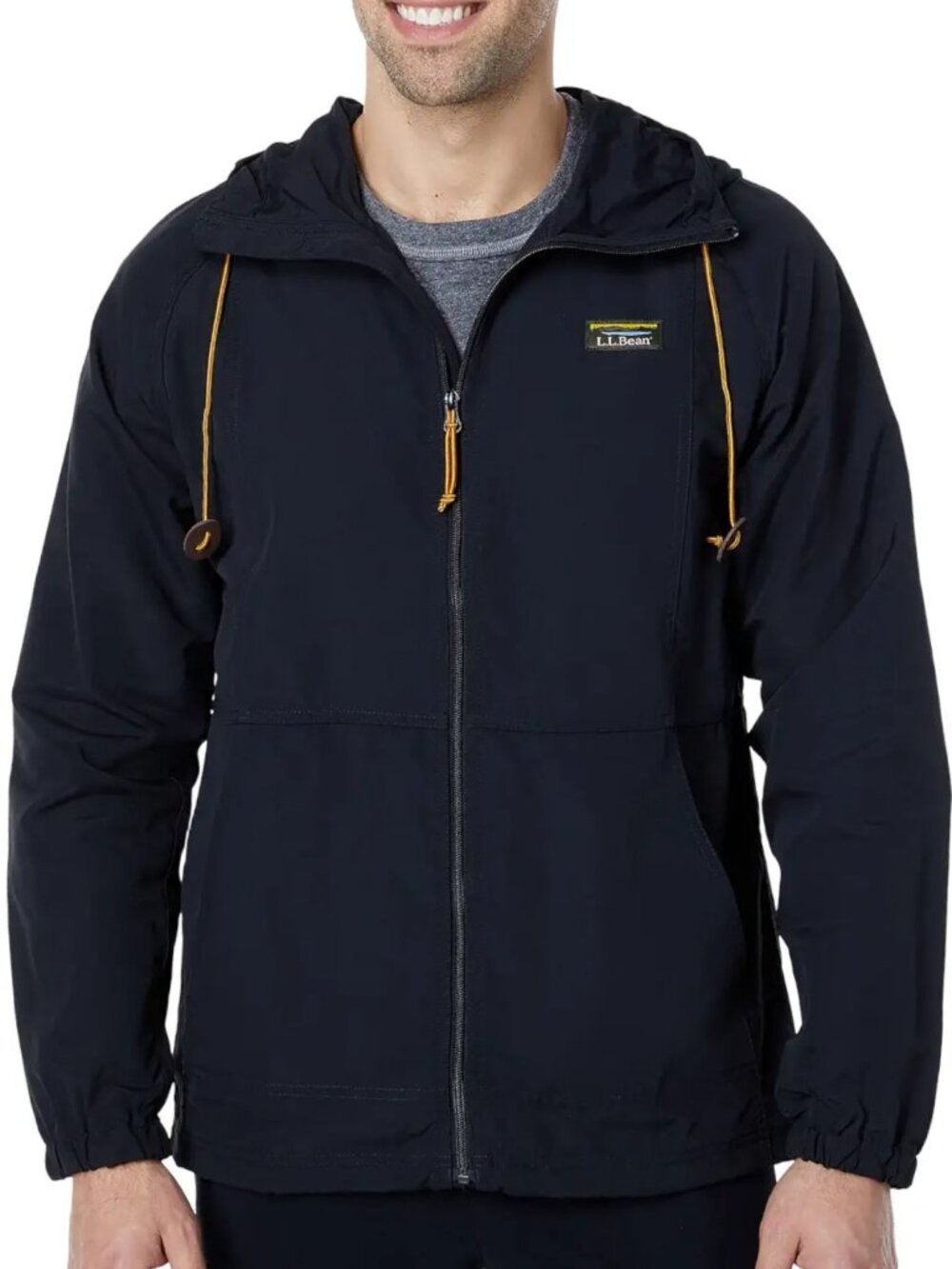 LL Bean Mountain Classic Full Zip Jacket Men's Size XL Water Resistant Packable